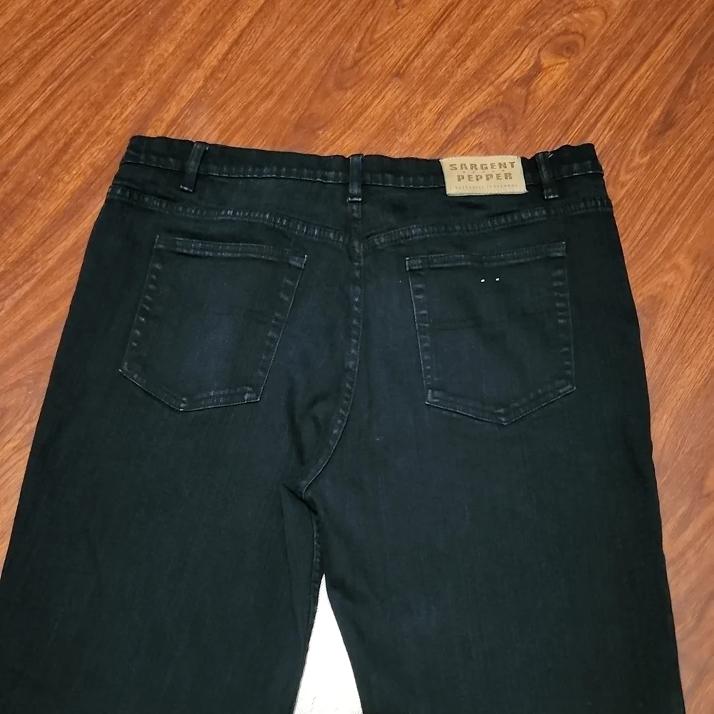 Sargent Pepper Jeans Mens Size 38 Tommy Straight Black Y2K